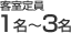客室定員1-3名様まで